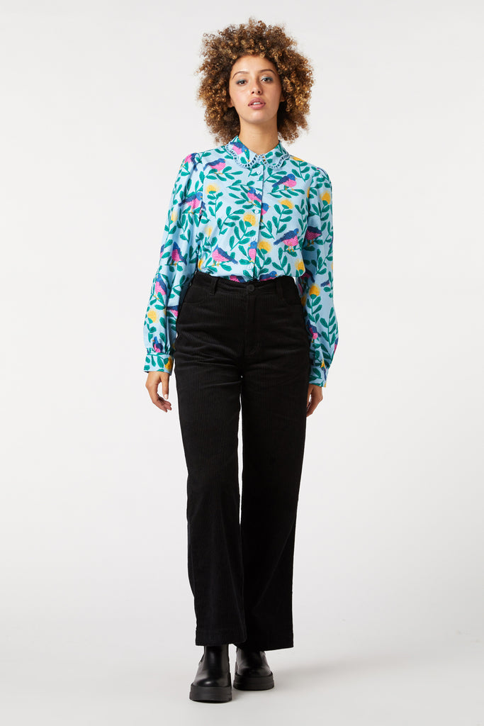 Robin Round Neck Blouse in Palladio main image 1
