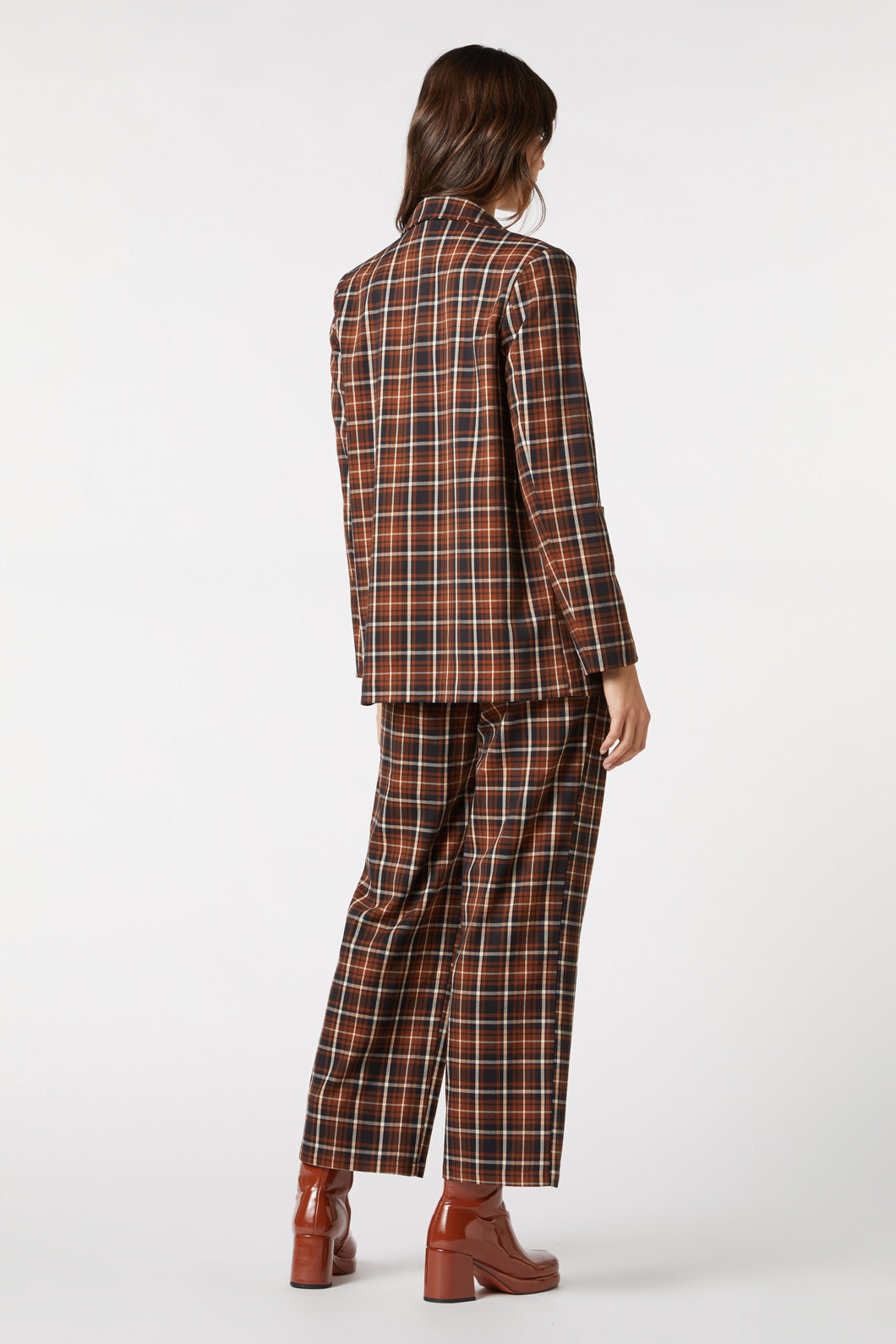 Princess Highway - Amber Check Blazer - toffee