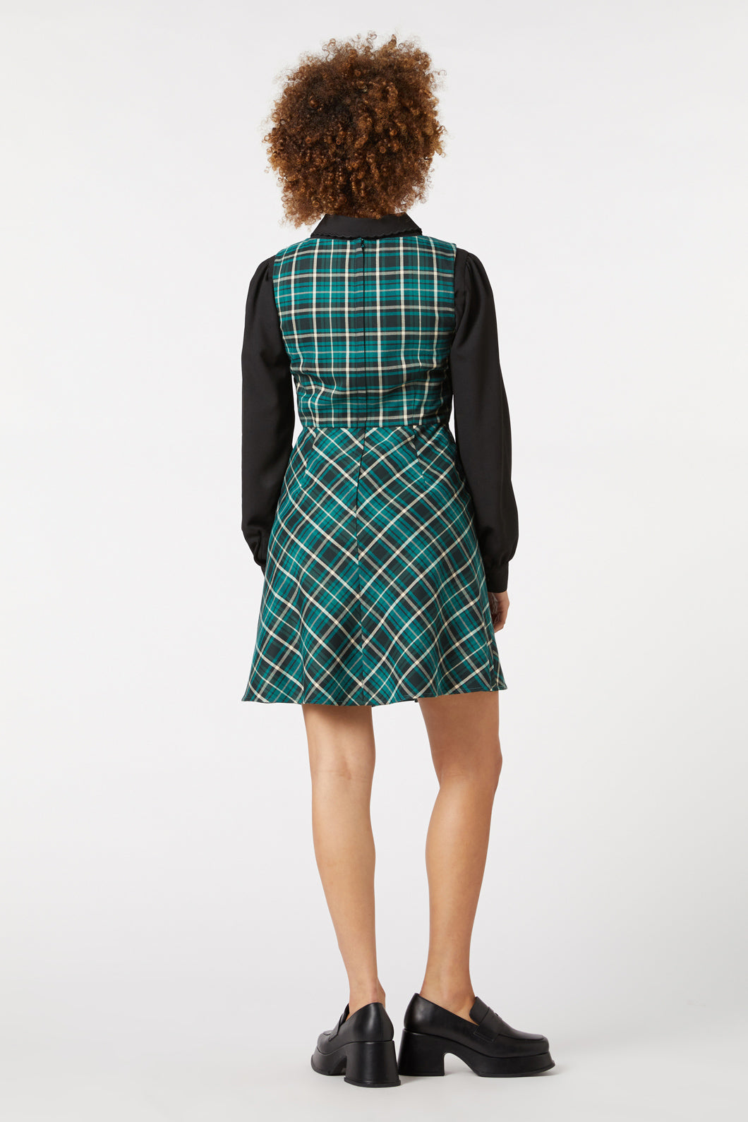 Princess Highway - Amber Check Pinny - teal