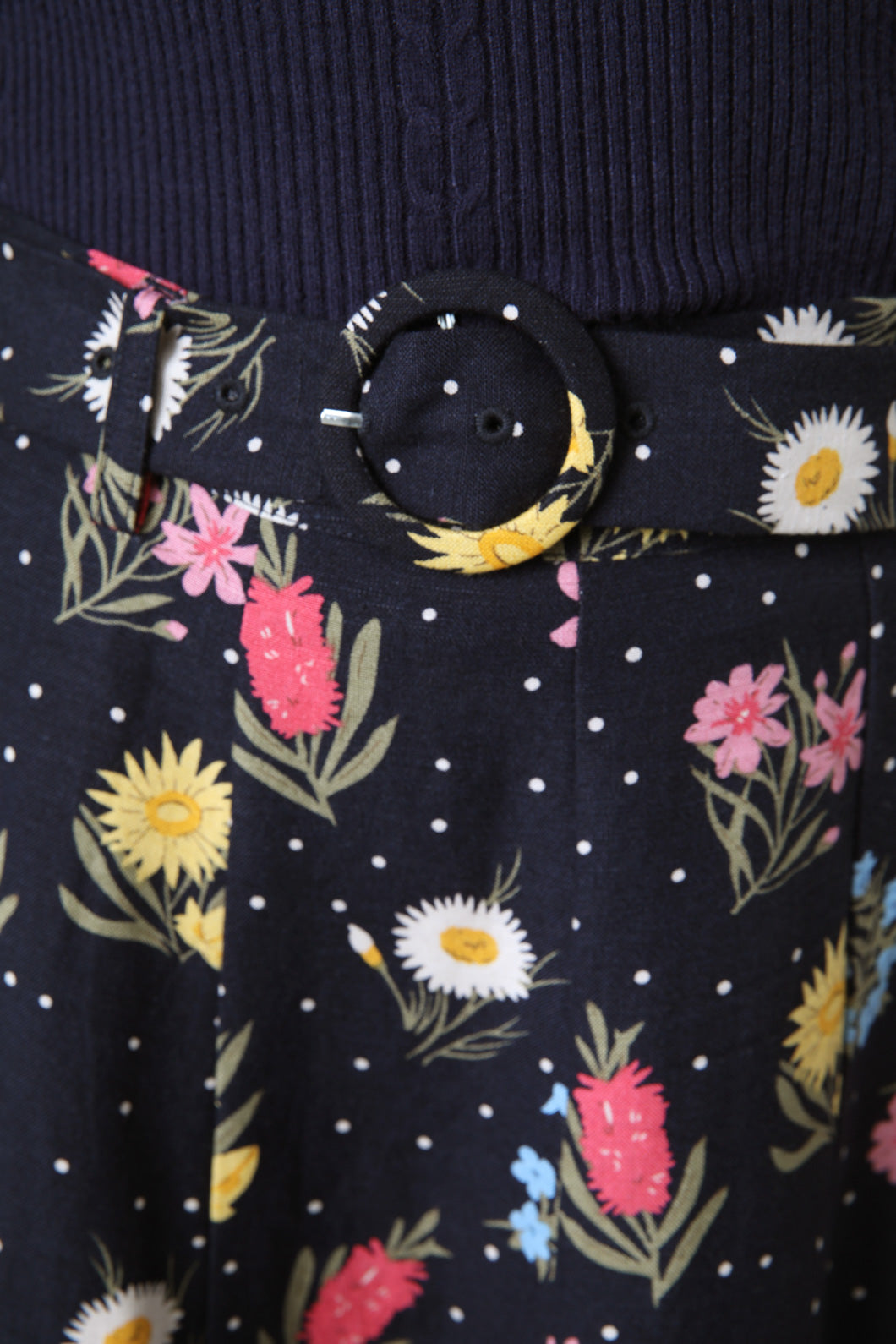 Princess Highway - Mia Flora Skirt - navy