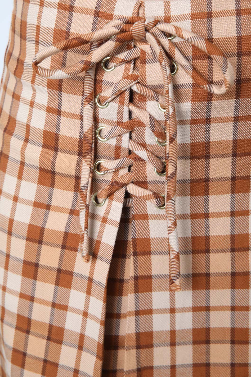Princess Highway - Stacey Check Skirt - toffee
