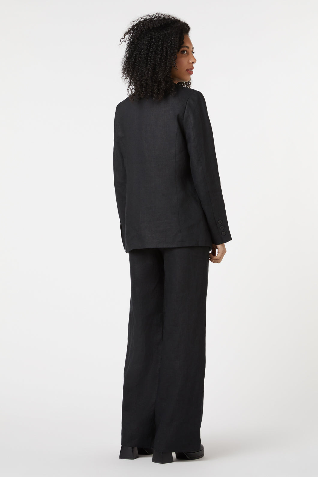 Princess Highway - Darcey Linen Blazer - black