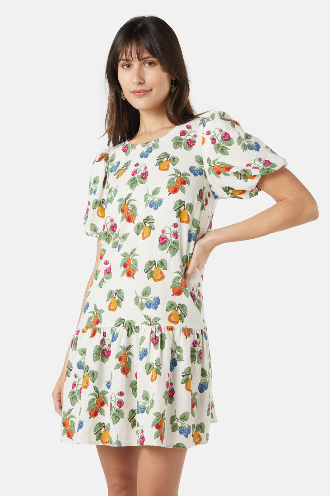 Princess Highway - French Fruit Mini Dress - cream