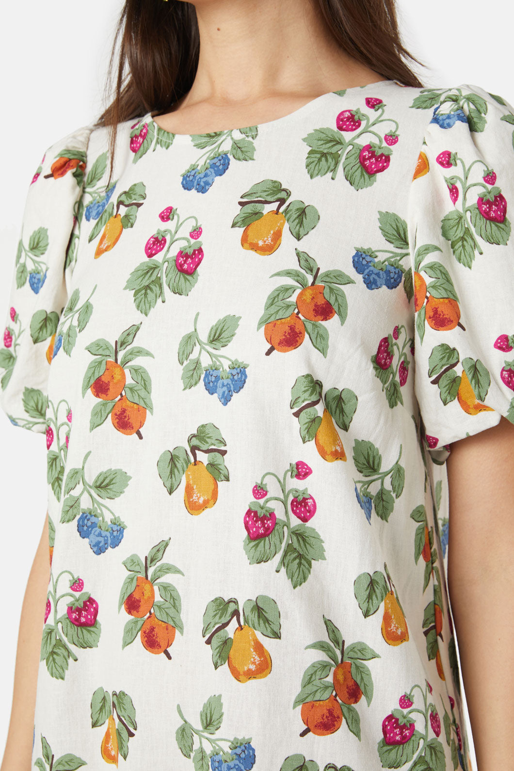 Princess Highway - French Fruit Mini Dress - cream