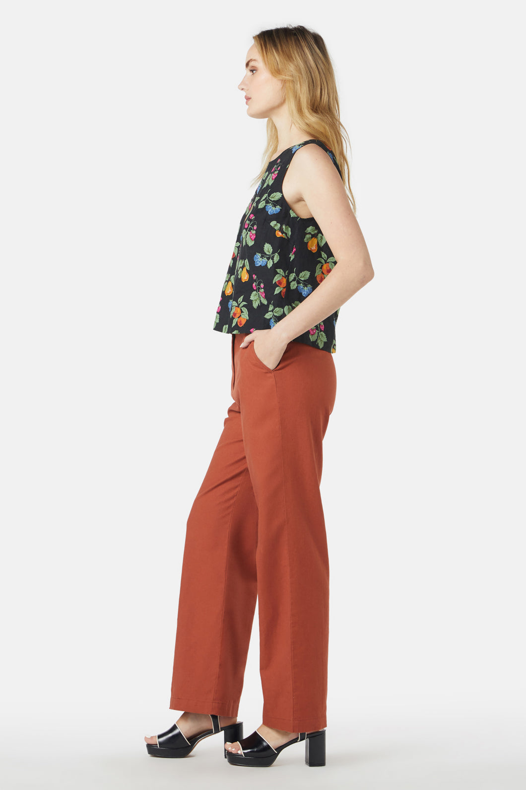 Princess Highway - French Fruit Shell Top - black