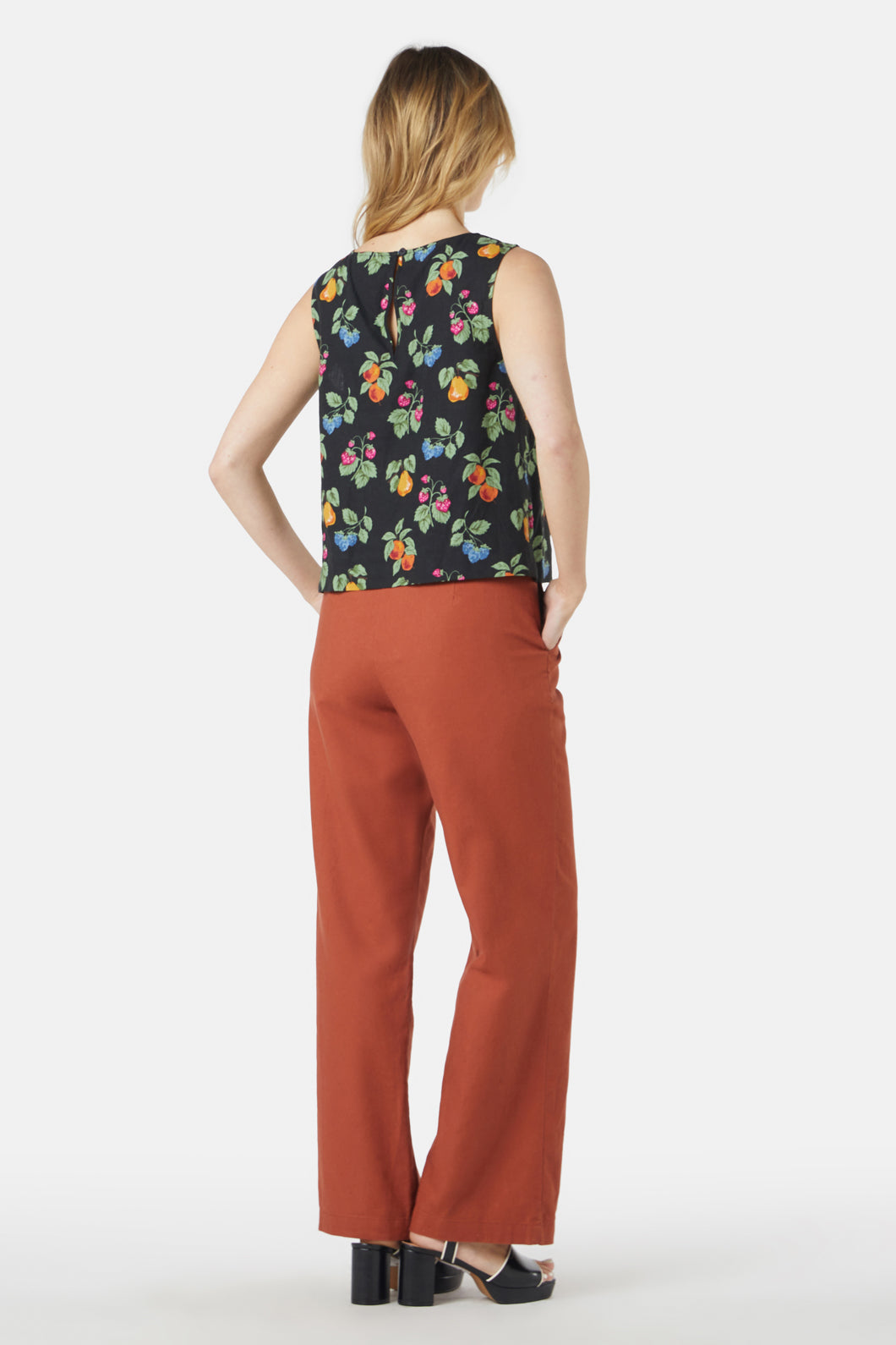 Princess Highway - French Fruit Shell Top - black
