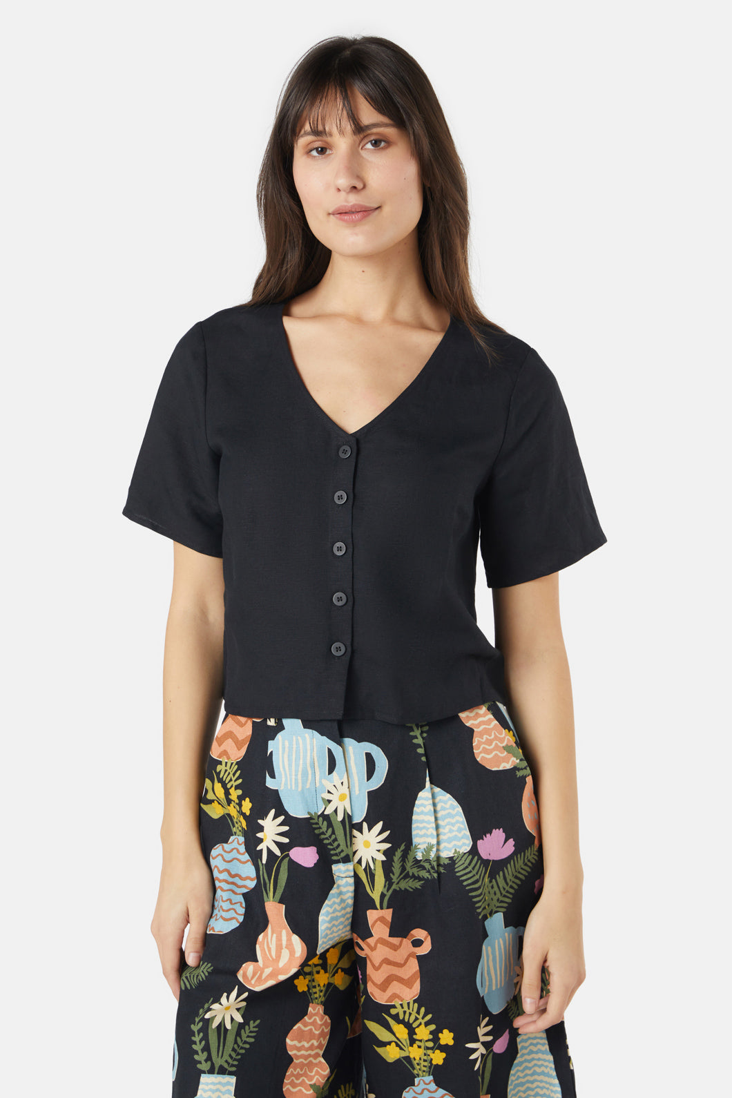 Princess Highway - Elke Top - black