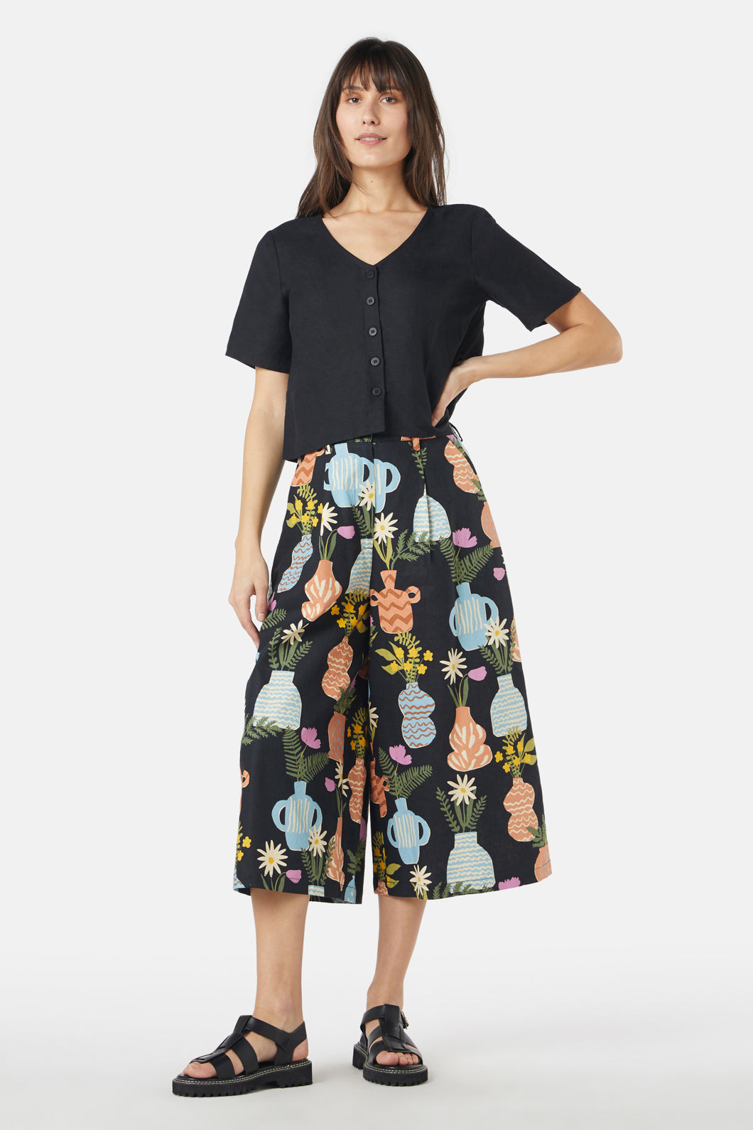 Princess Highway - Elke Top - black