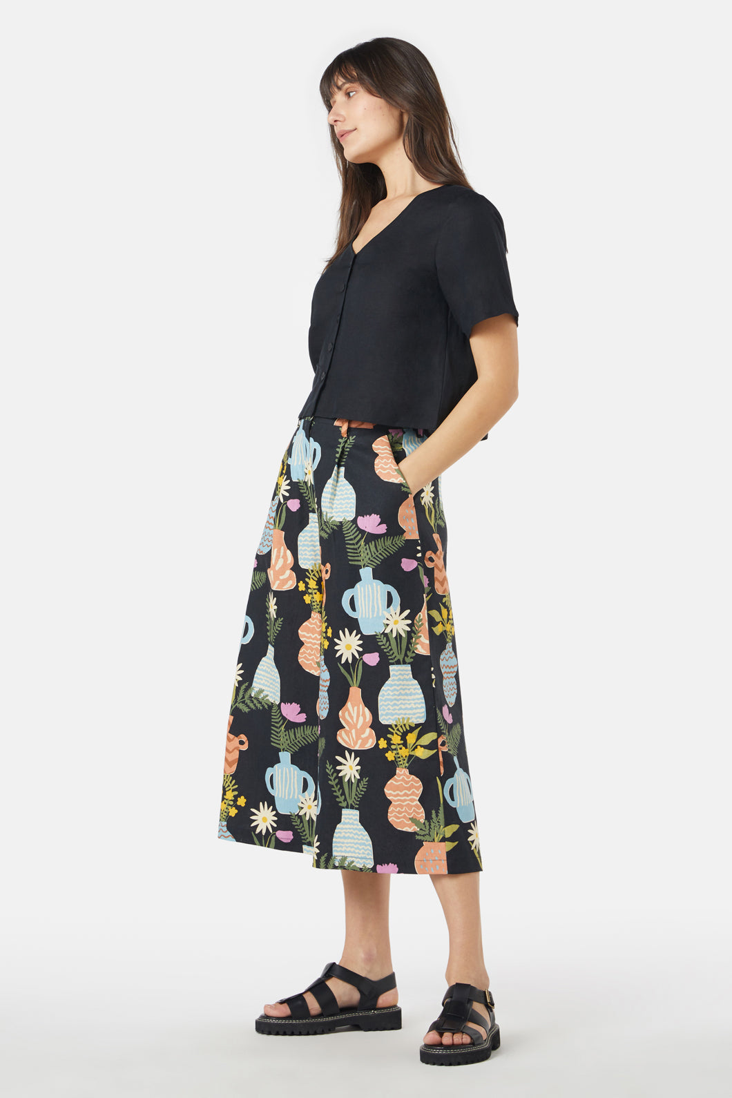 Princess Highway - Elke Top - black