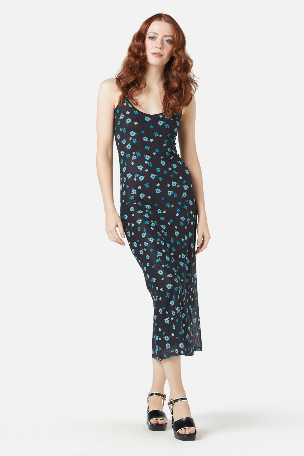 Princess Highway - Petal Mesh Dress - black