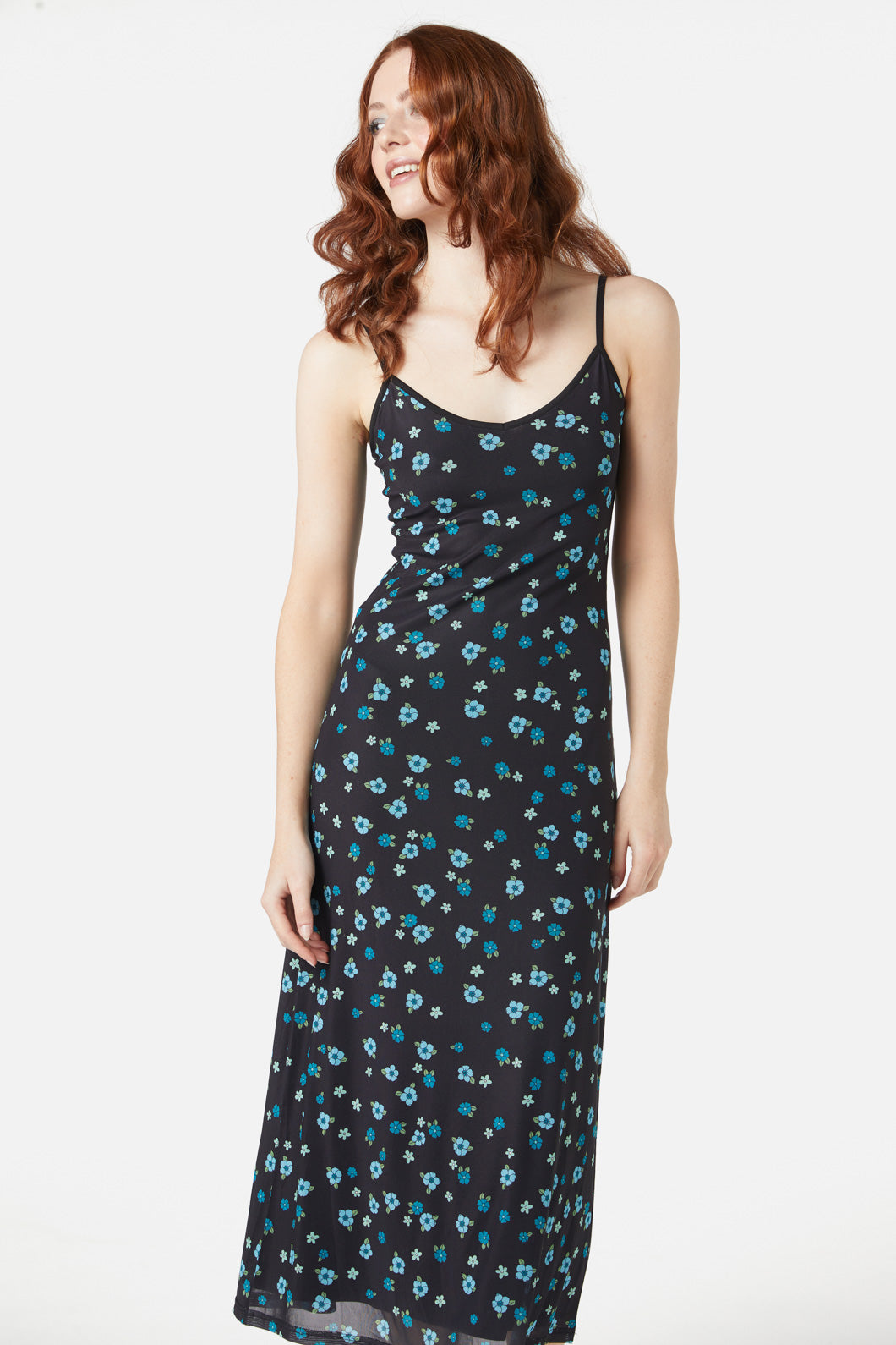 Princess Highway - Petal Mesh Dress - black