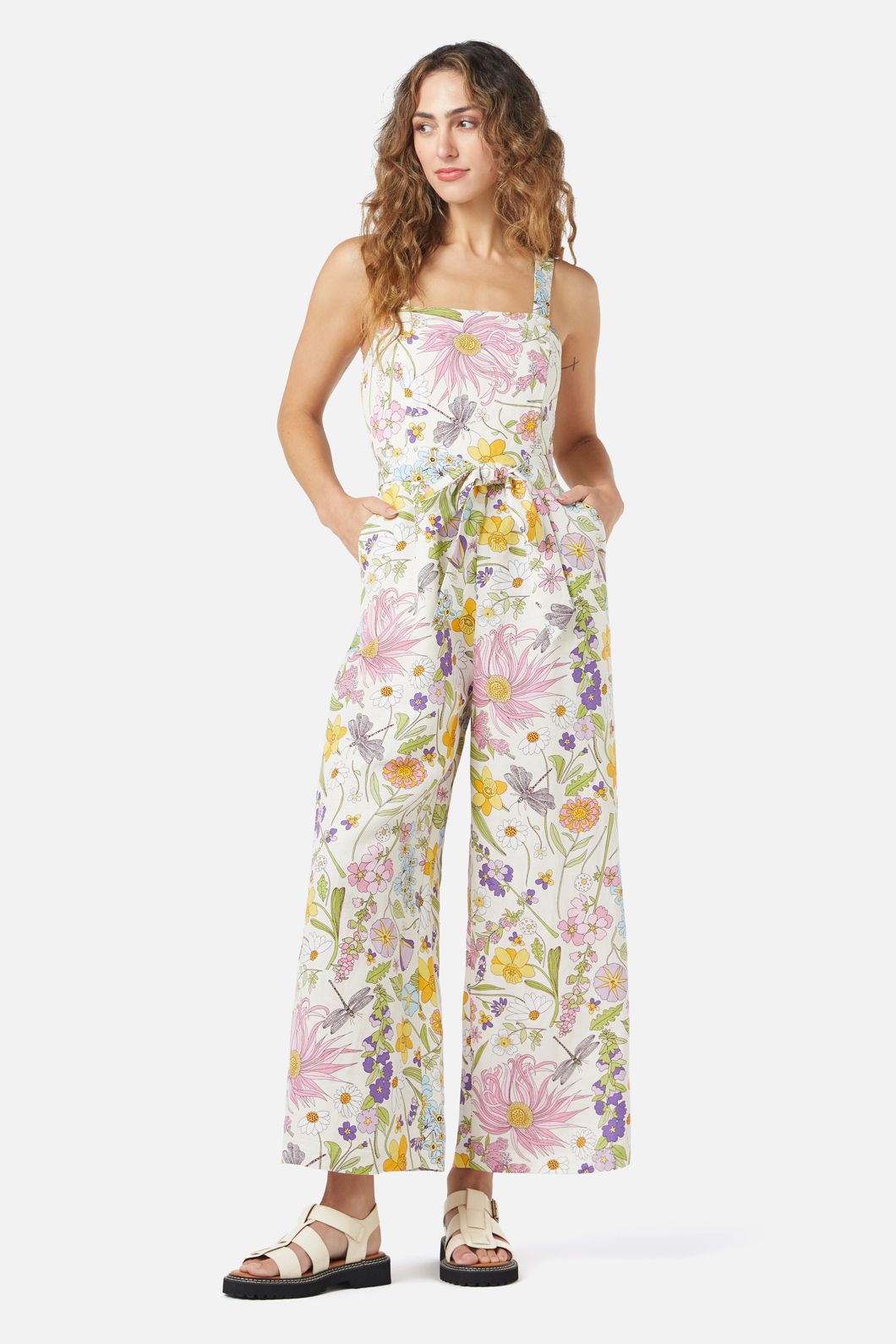 Princess Highway - Magic Garden Jumpsuit - cream