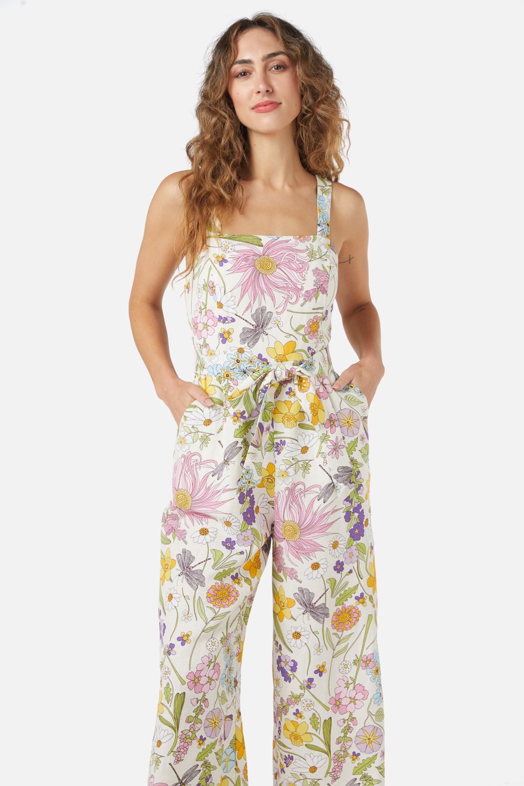 Princess Highway - Magic Garden Jumpsuit - cream