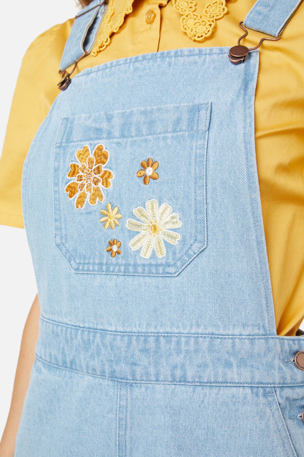 Princess Highway - Willow Short Overall - mid-denim