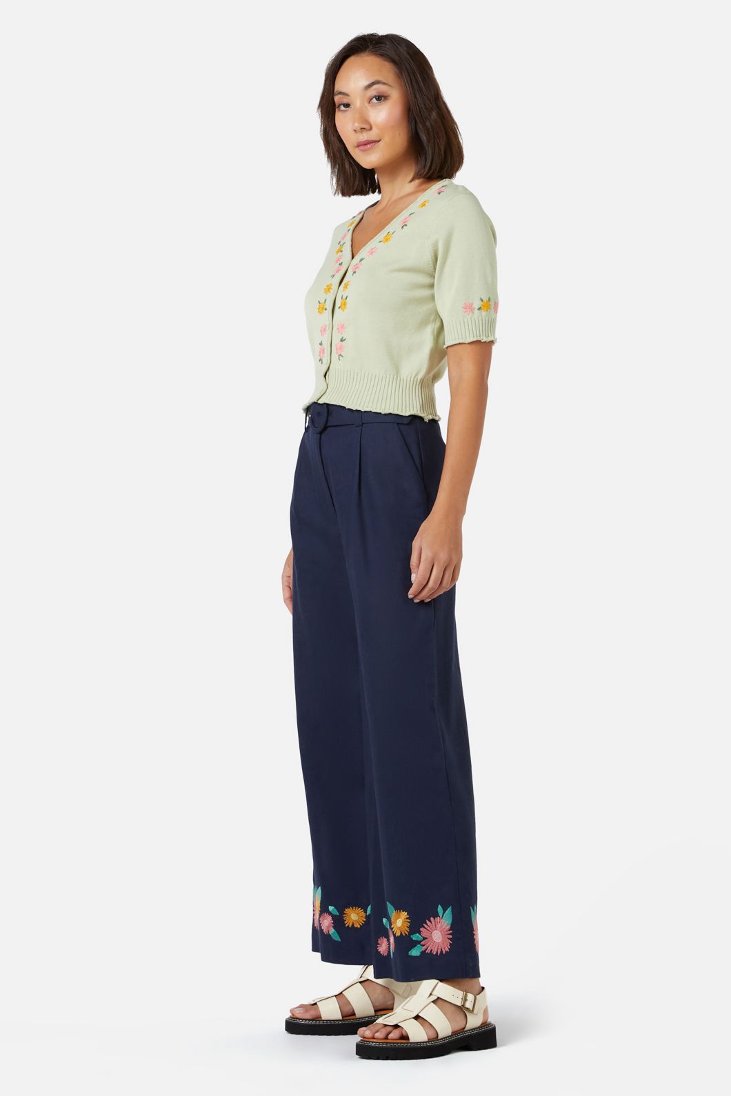 Princess Highway - Thea Emb Cardi - mint