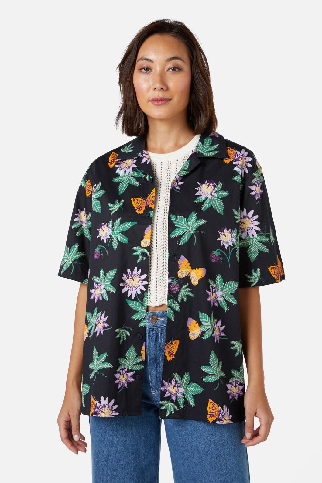 Princess Highway - Passionfruit Shirt - black