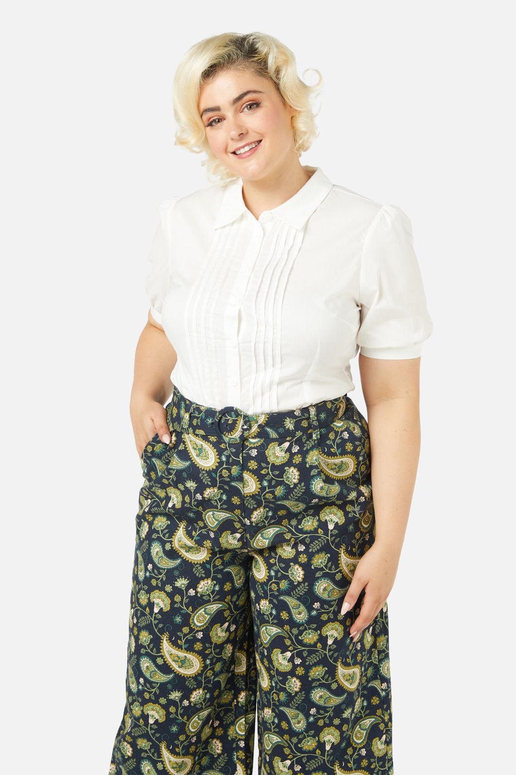 Princess Highway - Boho Paisley Pant - green