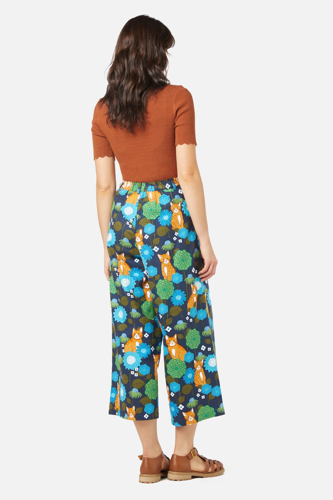 Princess Highway - Cute Cat Culotte - navy