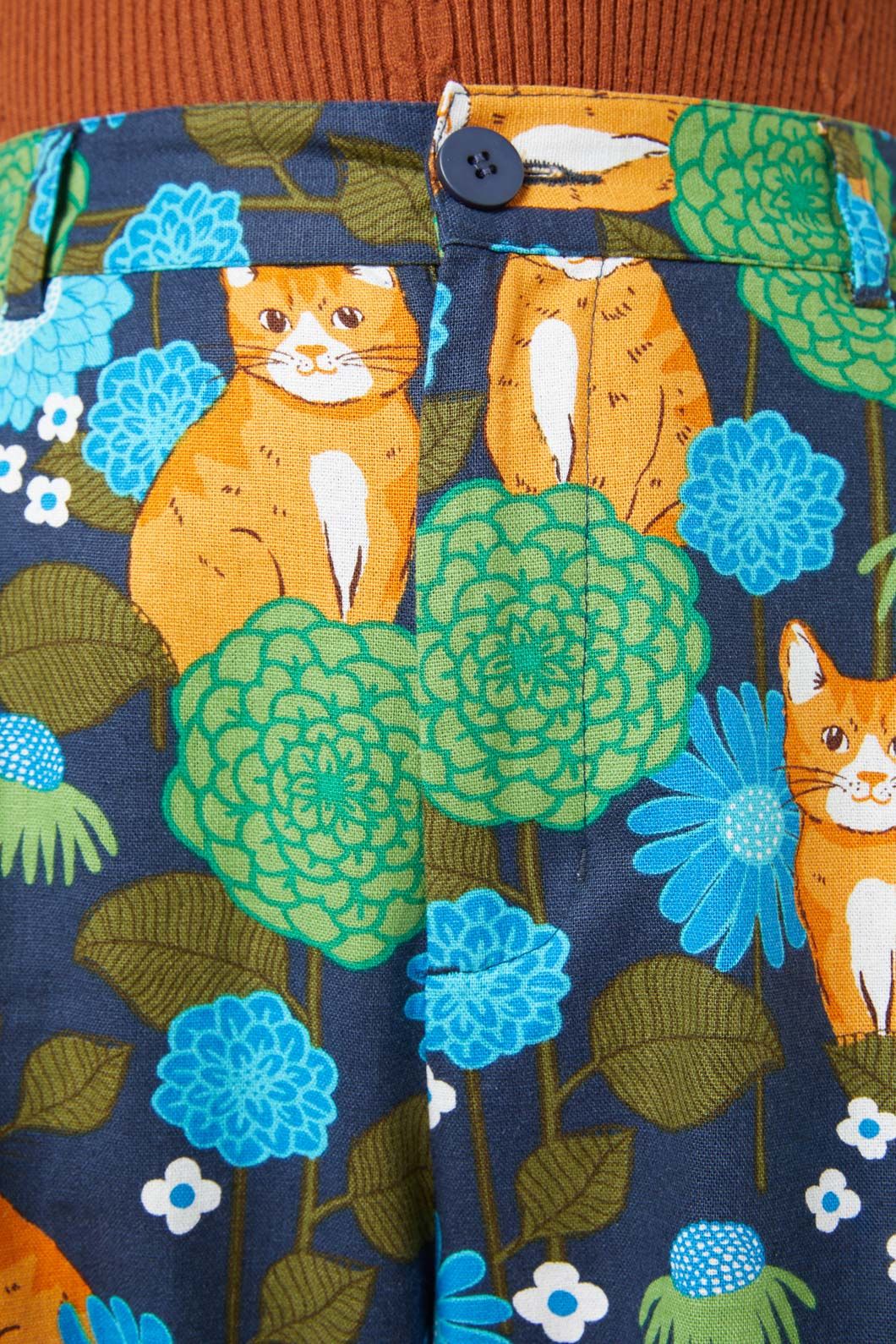 Princess Highway - Cute Cat Culotte - navy