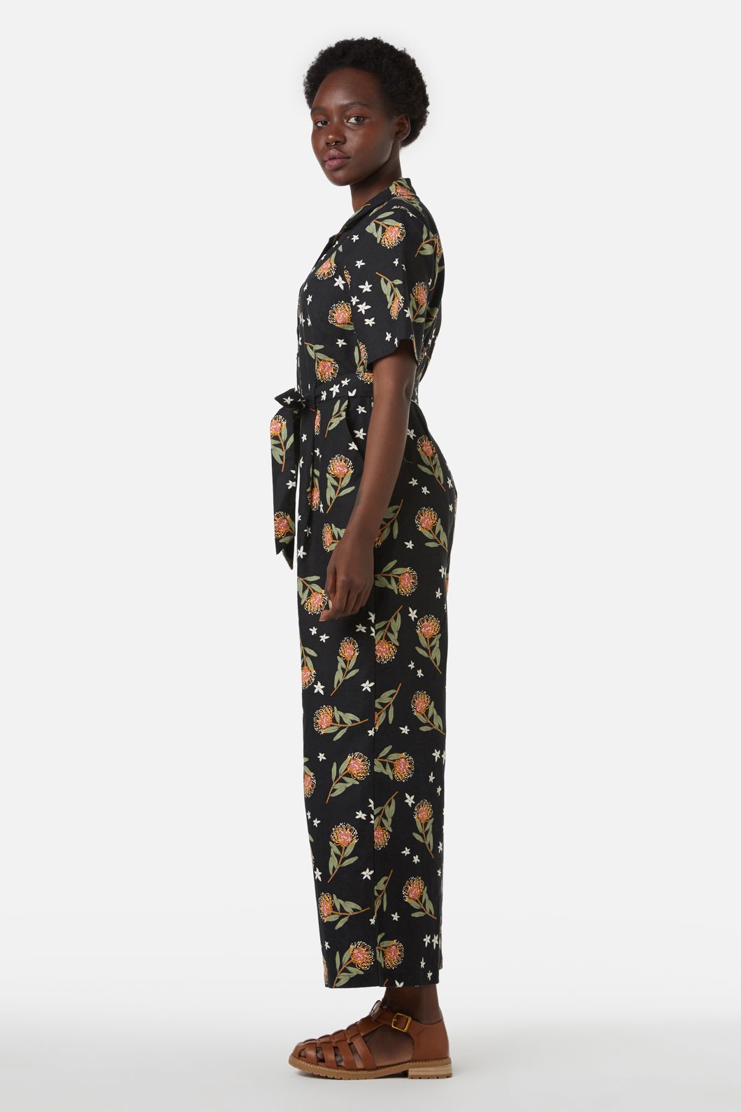 Princess Highway - Protea Jumpsuit - black
