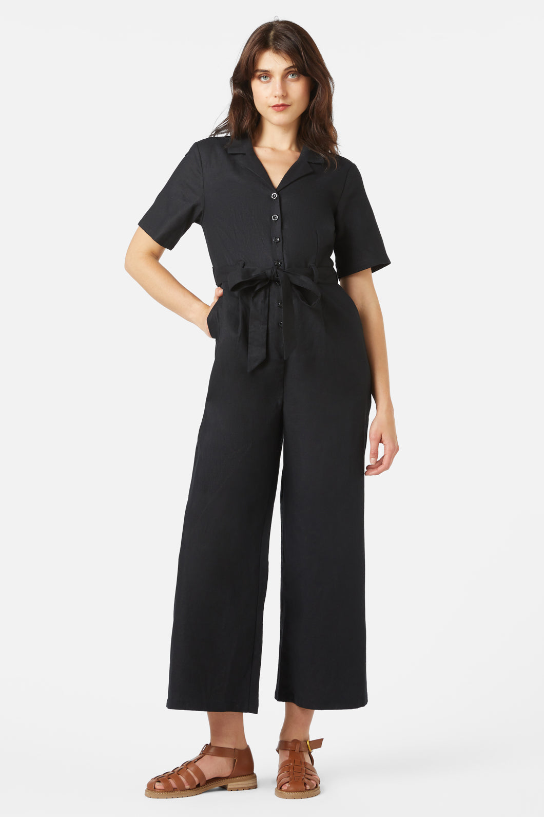 Princess Highway - Daisy Jumpsuit - black