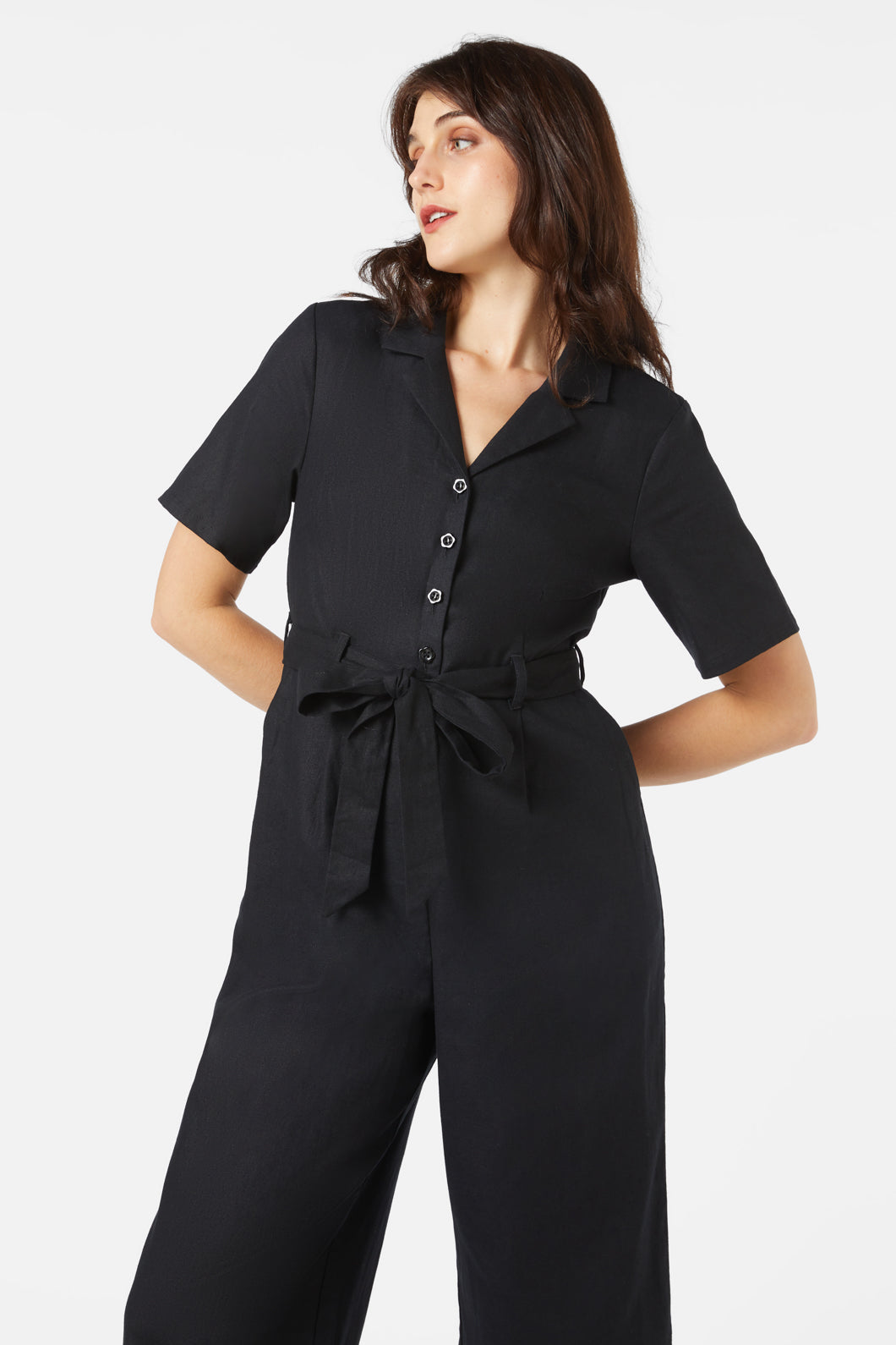 Princess Highway - Daisy Jumpsuit - black