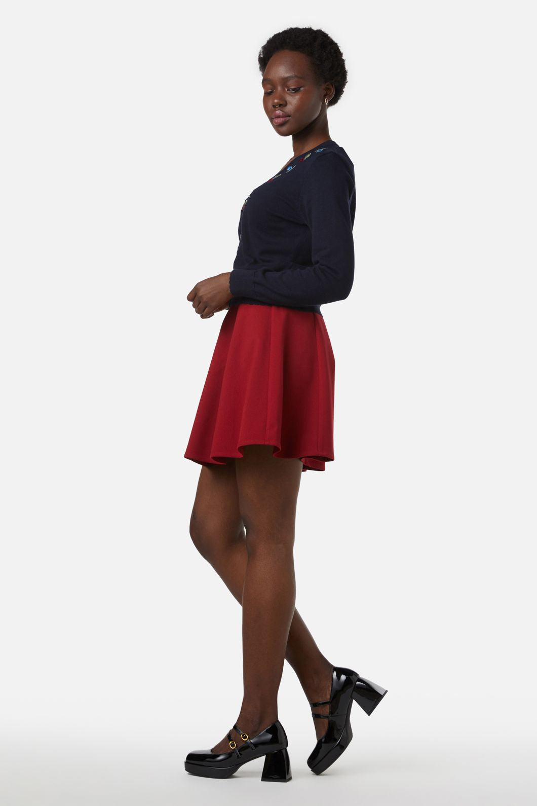 Princess Highway - Berry Sweet Emb Cardi - navy