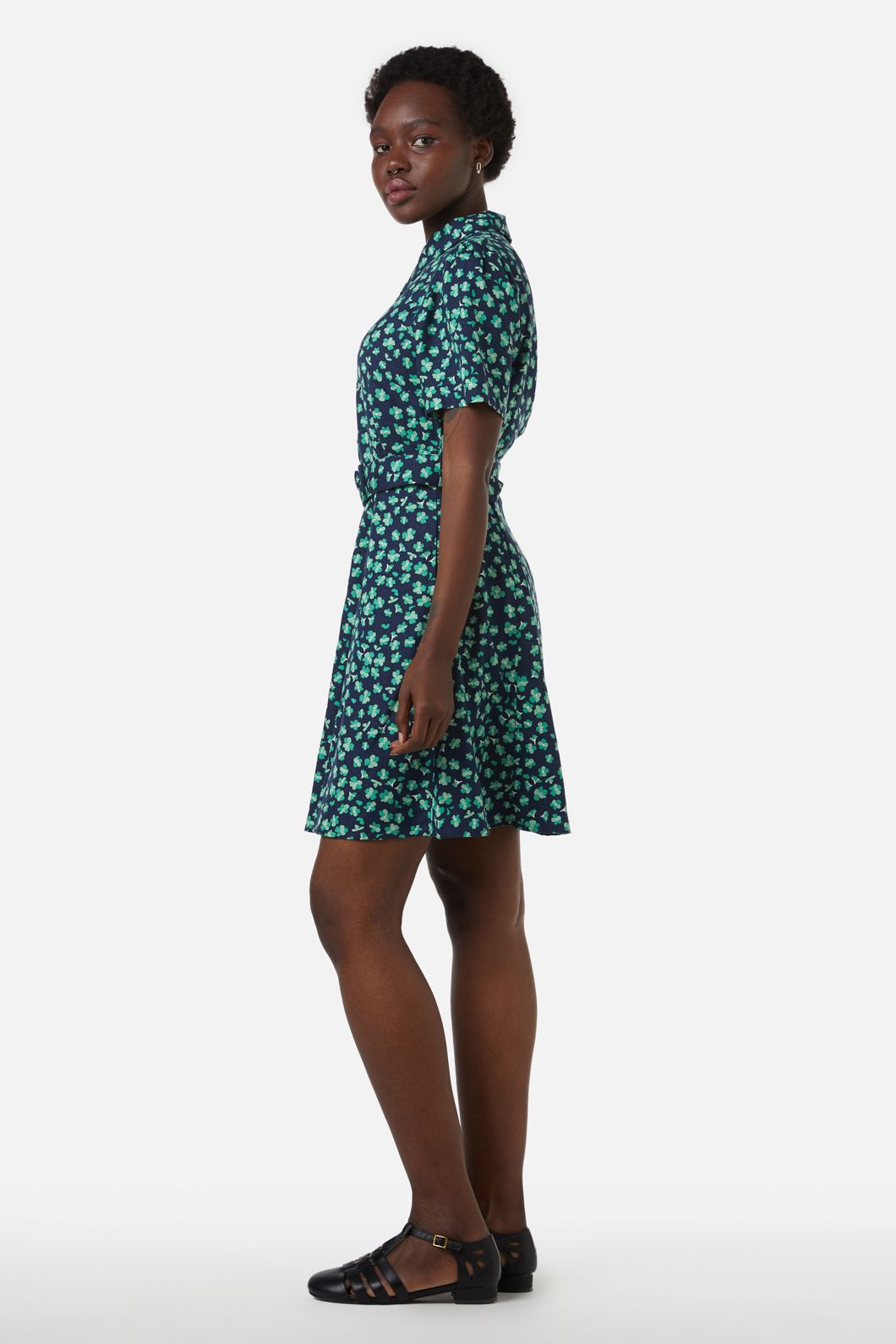 Princess Highway - Mille Fleur Shirt Dress - navy