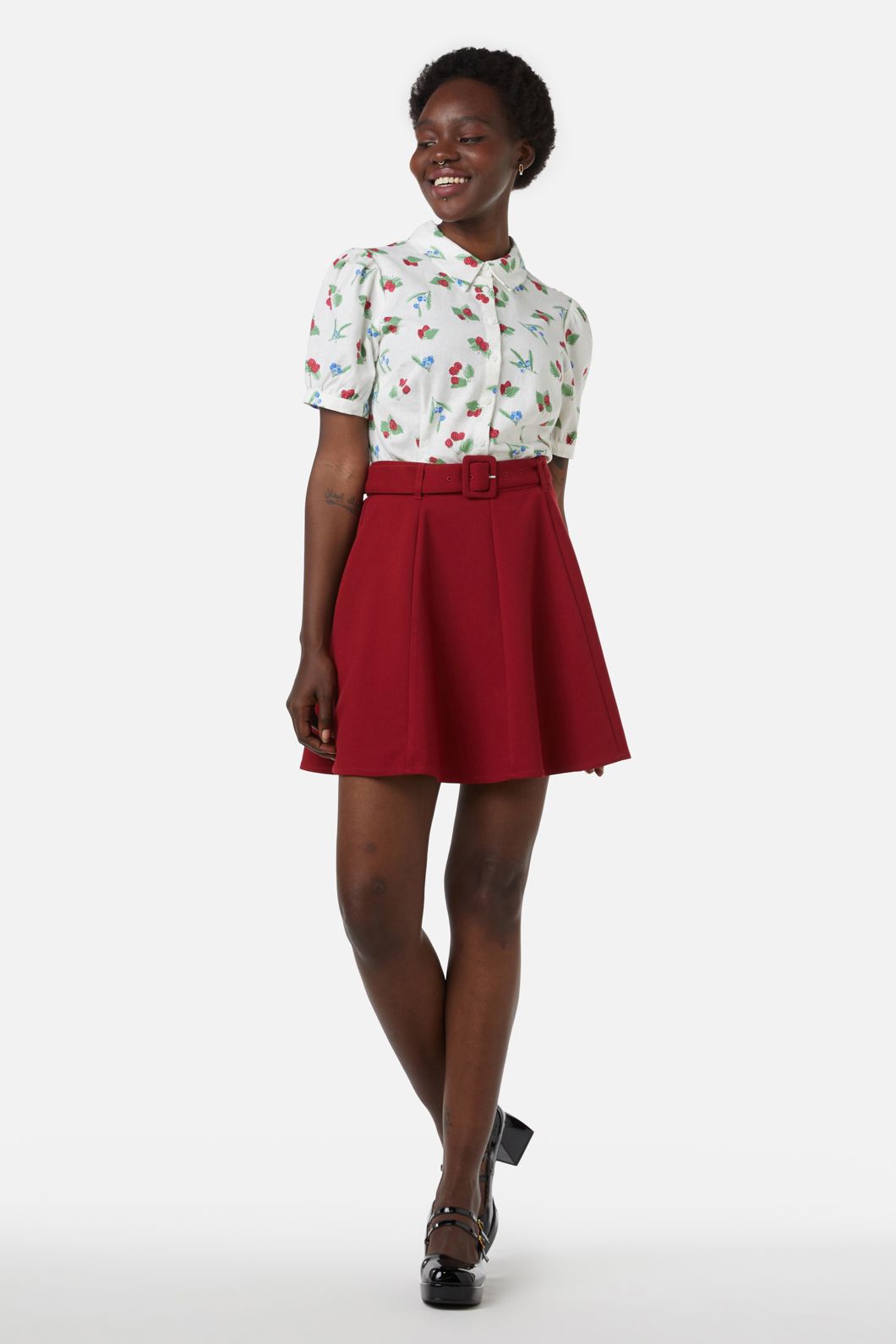 Princess Highway - Ruby Mini Skirt - red