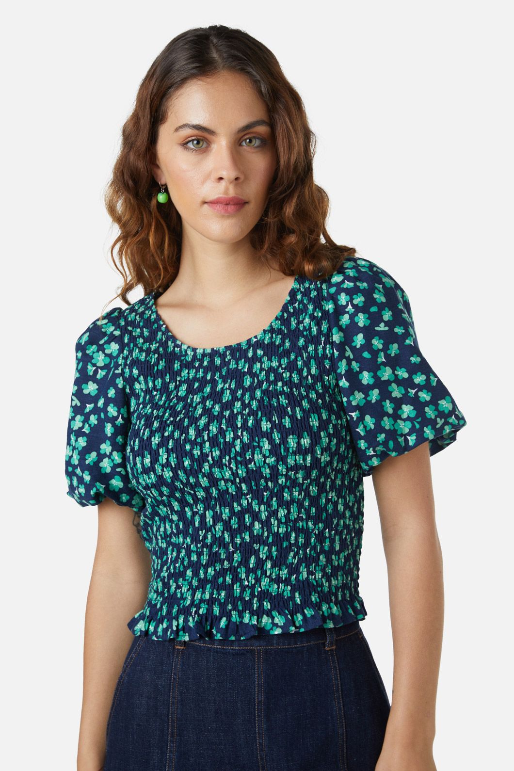 Princess Highway - Mille Fleur Top - navy