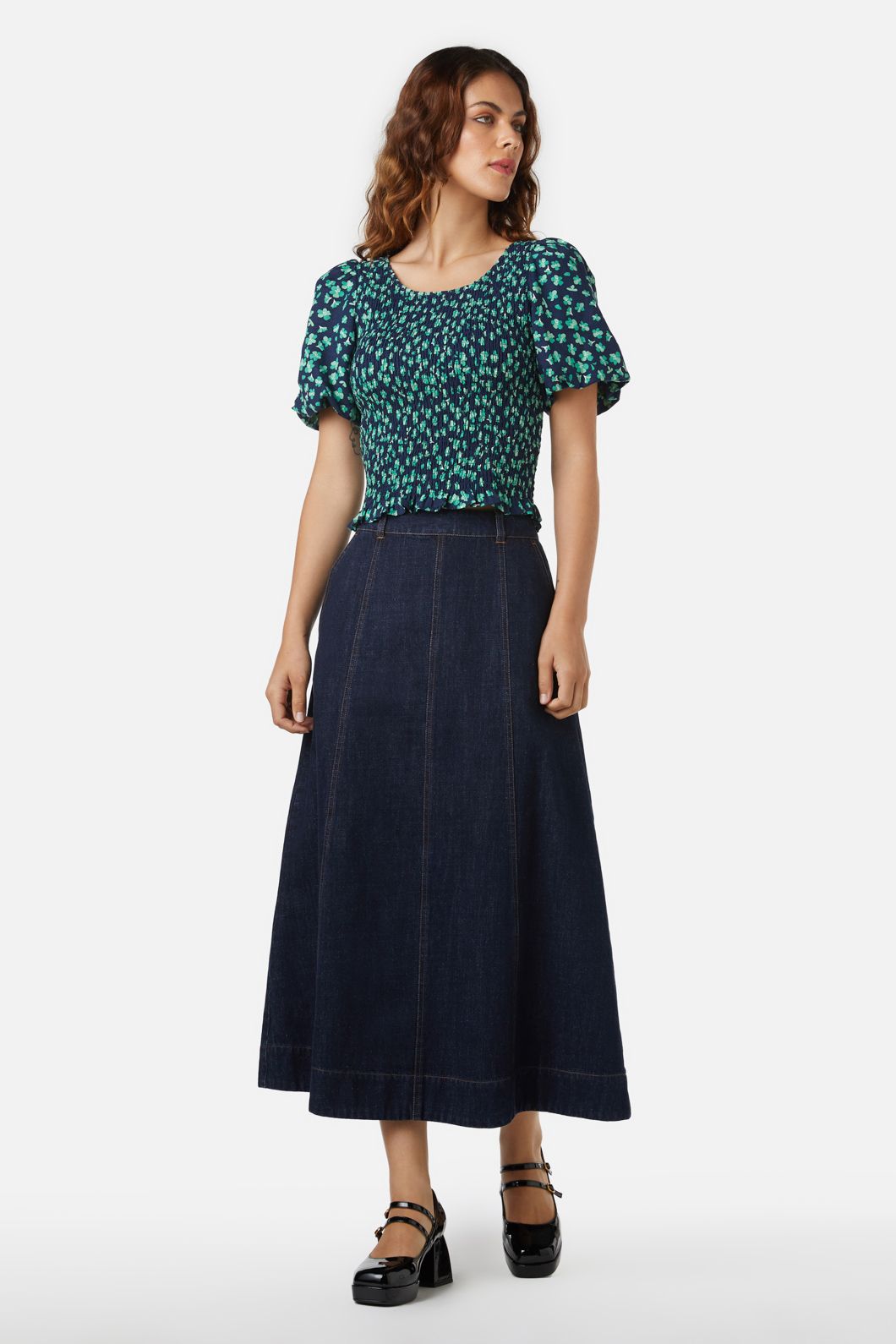 Princess Highway - Mille Fleur Top - navy