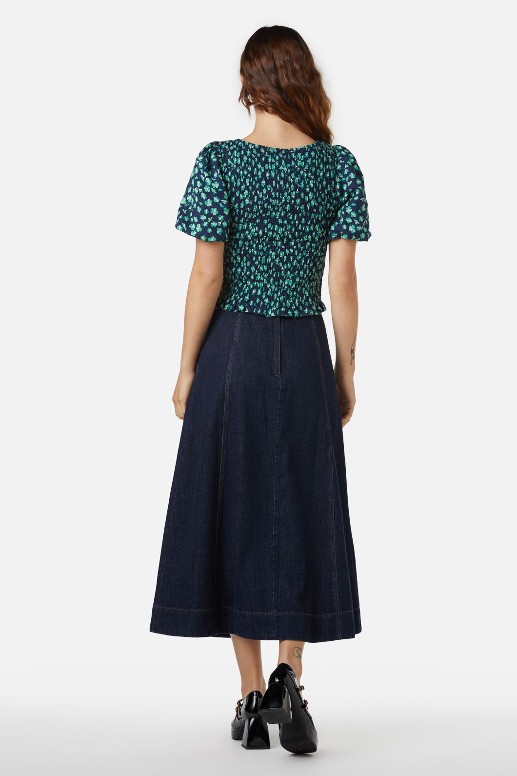 Princess Highway - Mille Fleur Top - navy