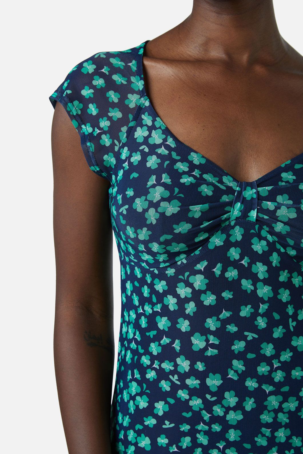 Princess Highway - Mille Fleur Mesh Dress - green