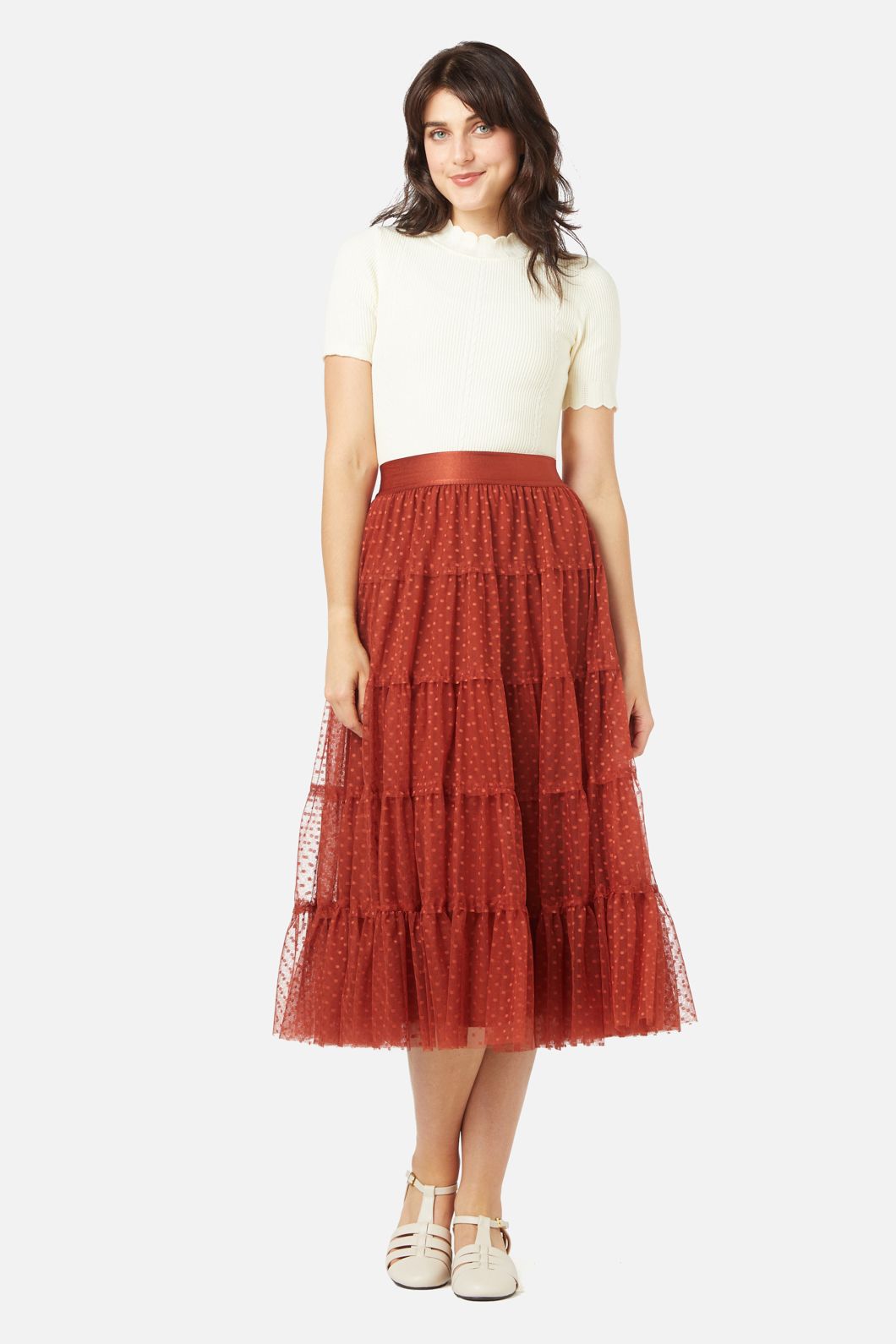 Princess Highway - Avery Tulle Skirt - rust