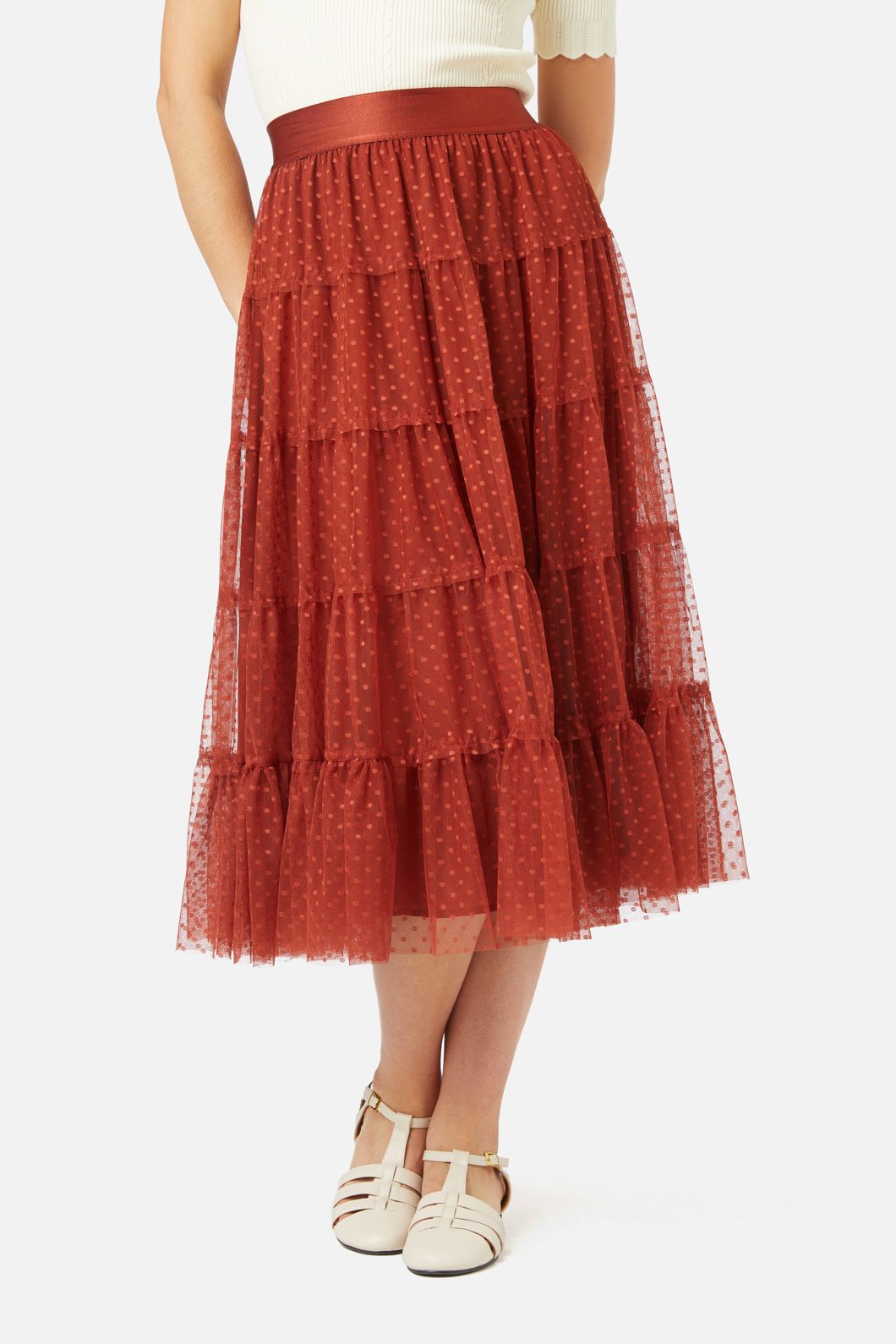 Princess Highway - Avery Tulle Skirt - rust