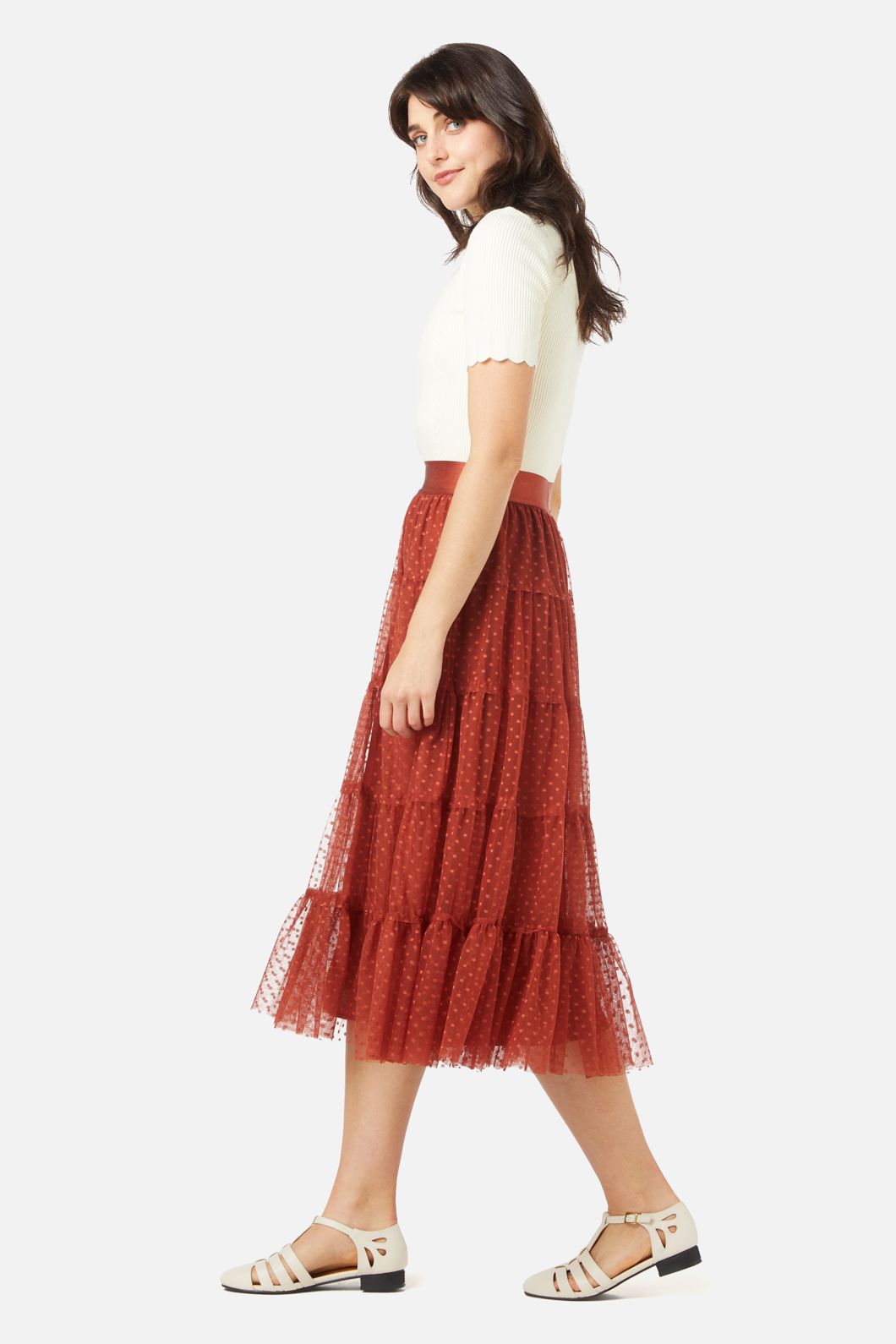 Princess Highway - Avery Tulle Skirt - rust
