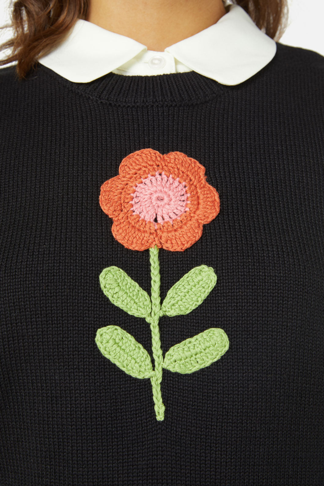 Princess Highway - Belle Emb Knit Vest - black