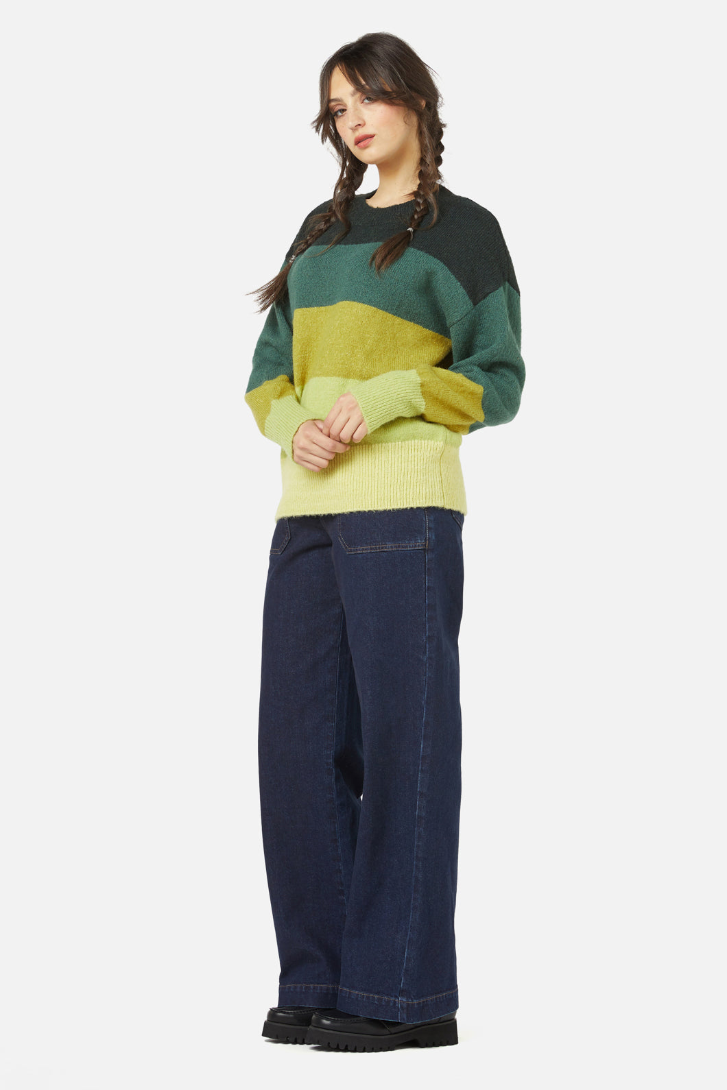 Princess Highway - Iona Stripe Sweater - green
