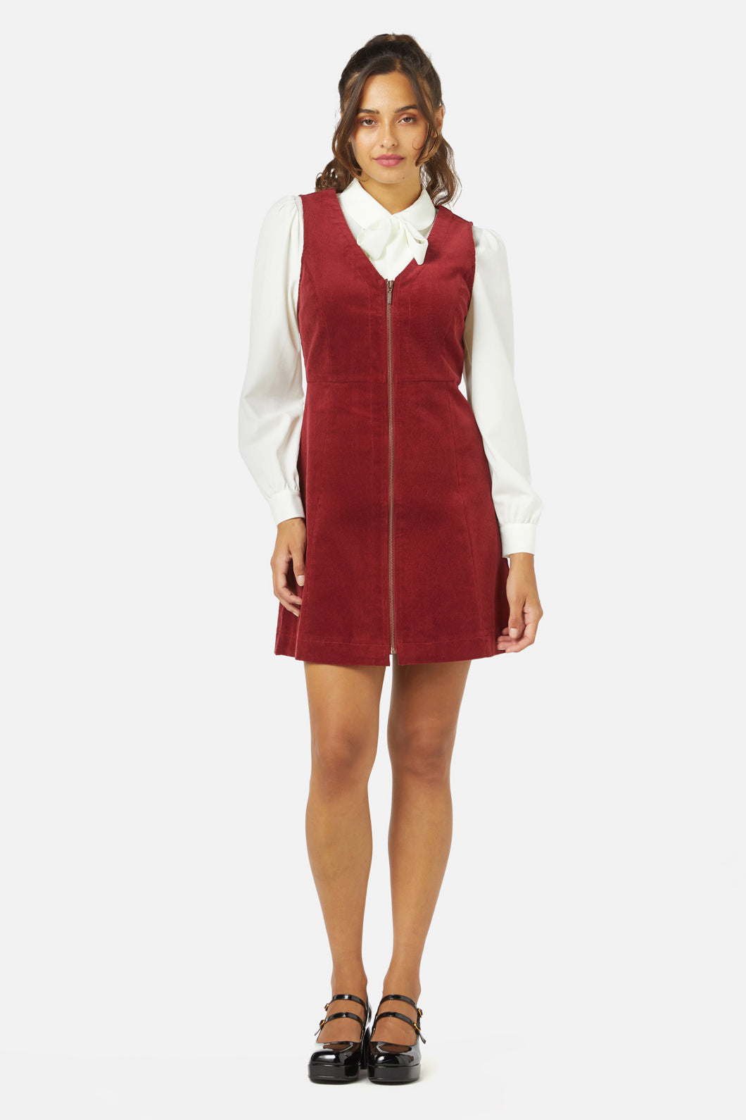 Princess Highway - Honey Cord Pinny - red