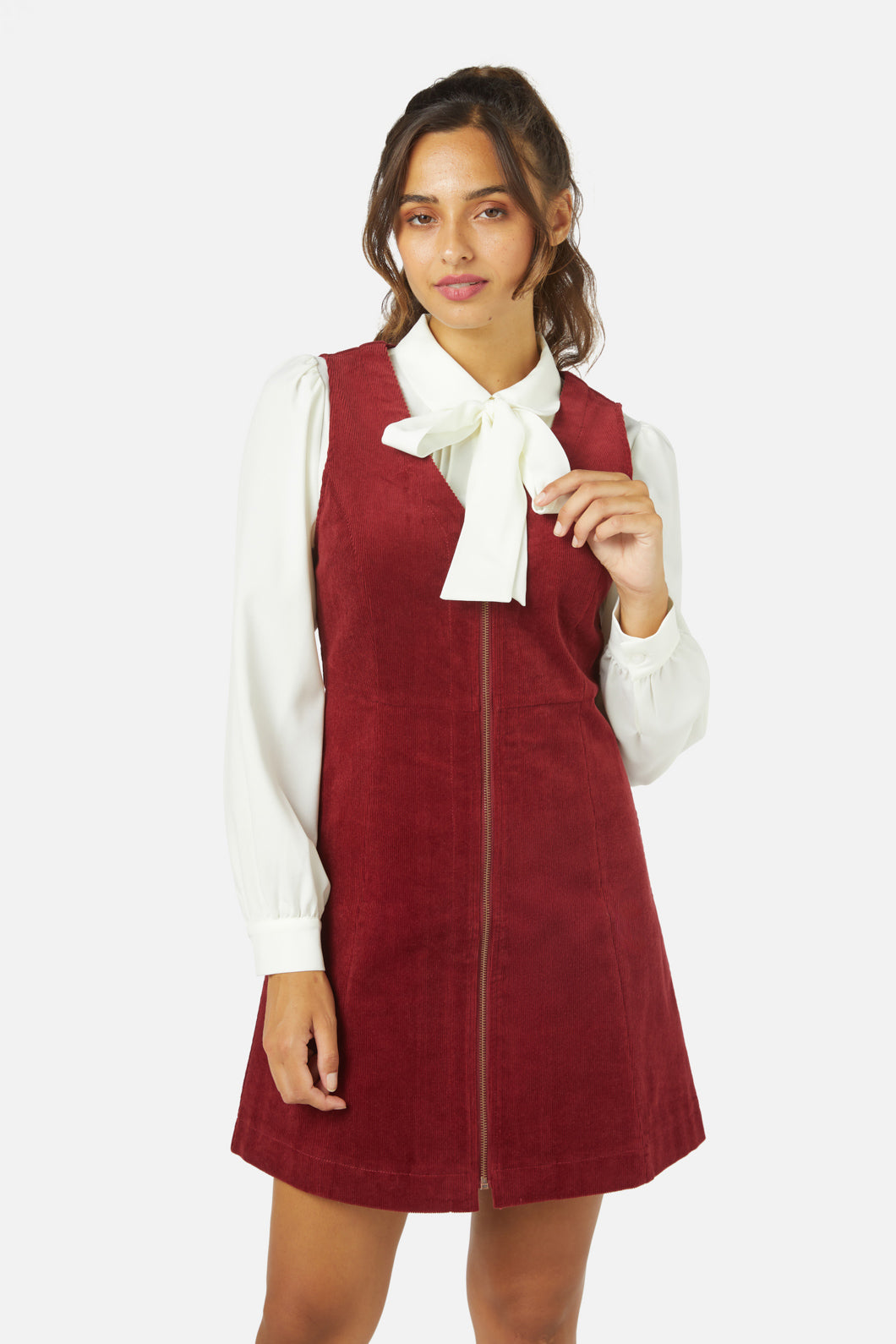 Princess Highway - Honey Cord Pinny - red
