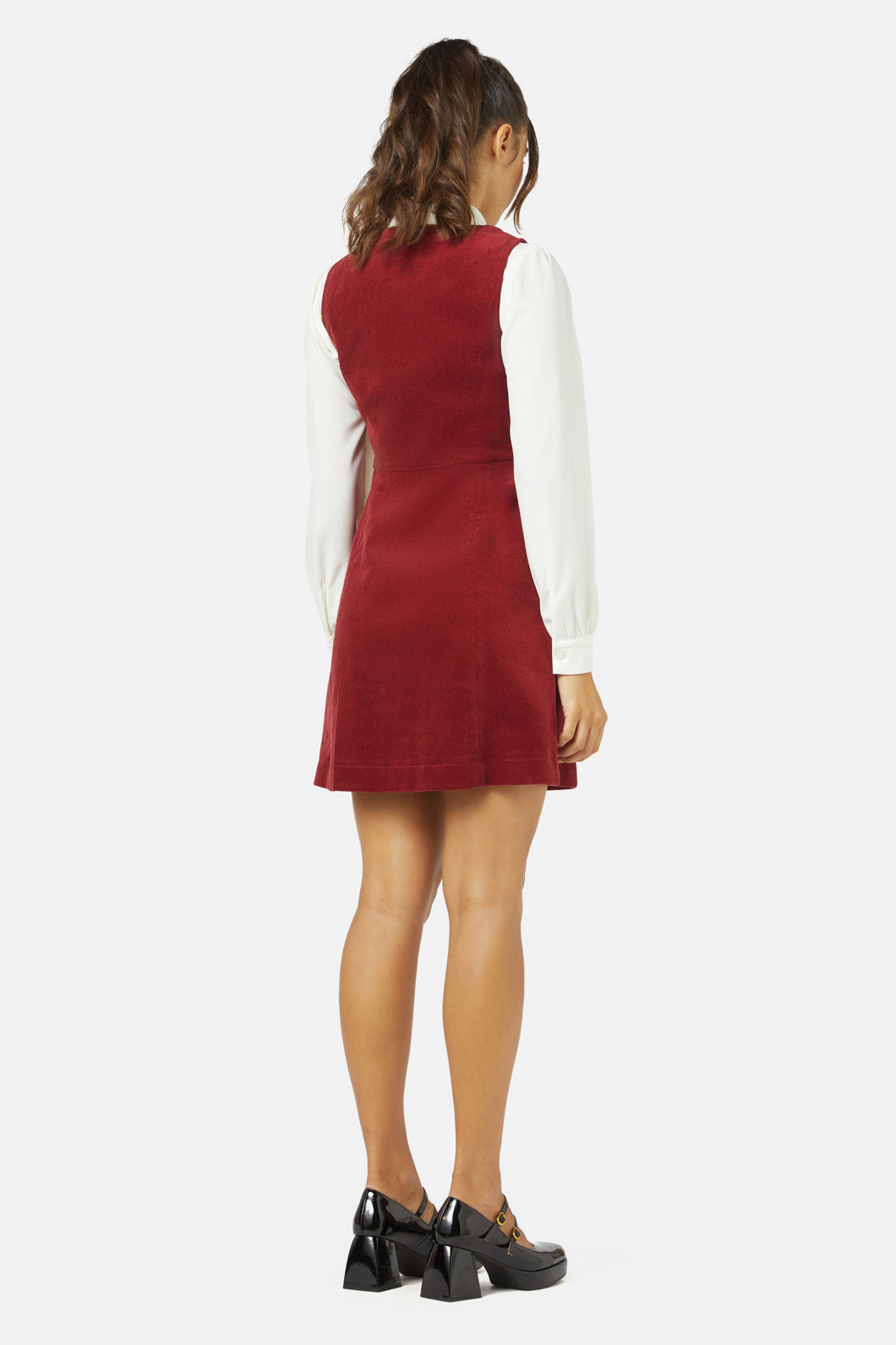 Princess Highway - Honey Cord Pinny - red