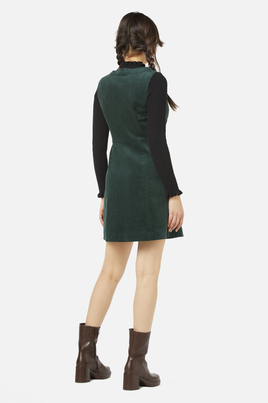 Princess Highway - Honey Cord Pinny - deep-green