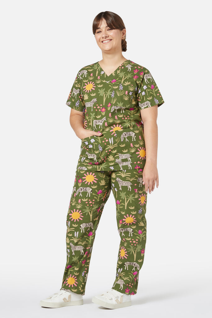 Zebra Safari Scrub Set Dangerfield