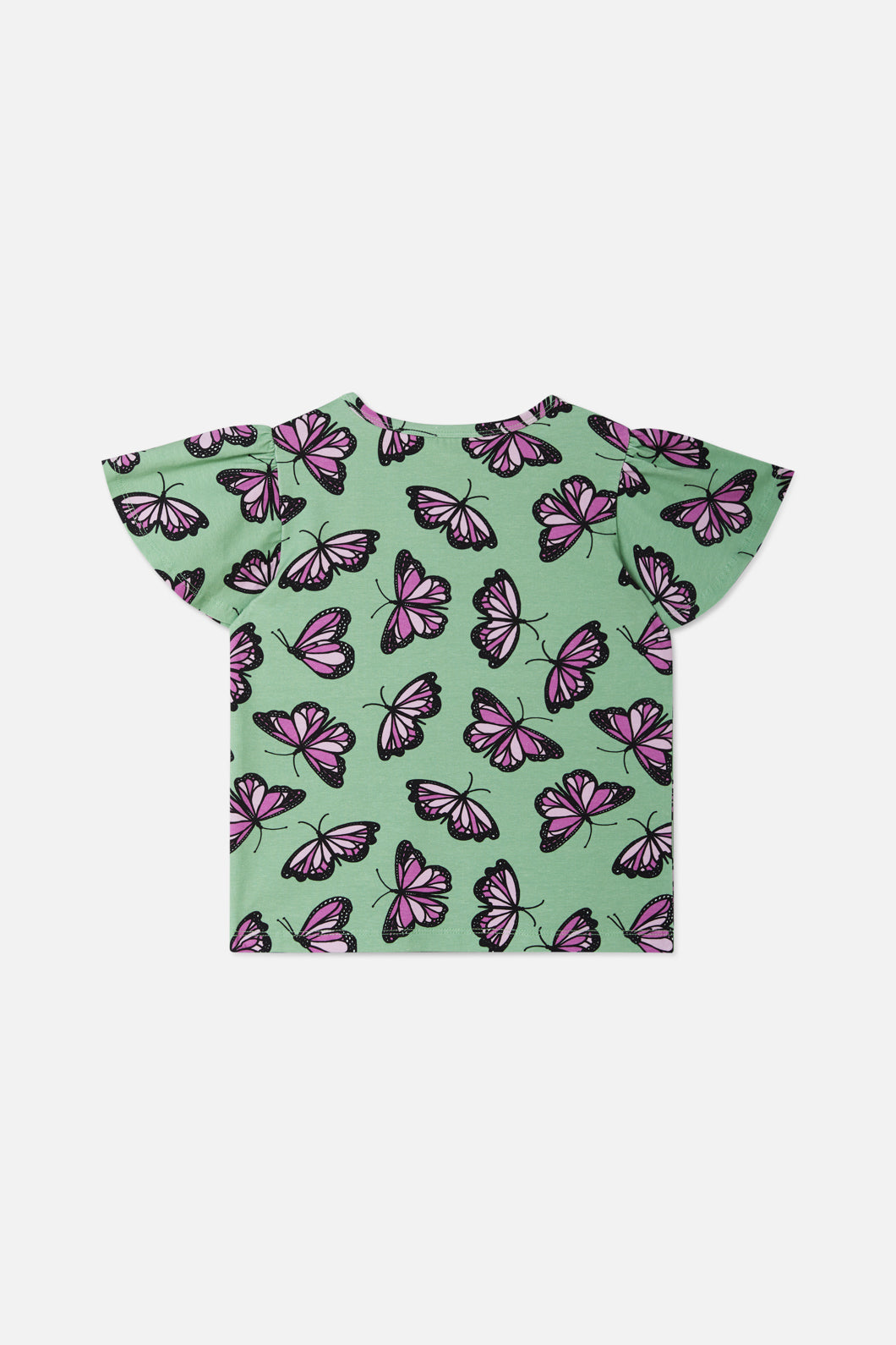 Princess Highway Kids - Flutter Kids Frill Tee - green