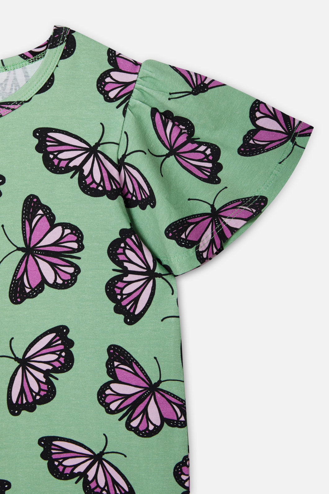 Princess Highway Kids - Flutter Kids Frill Tee - green