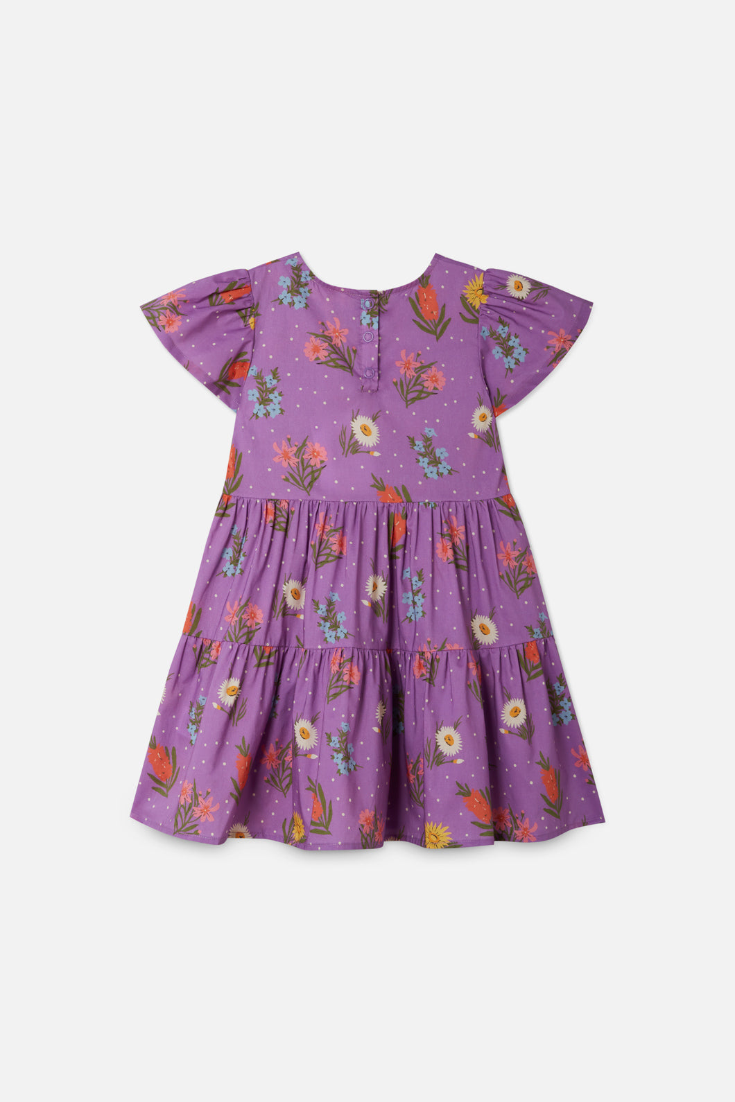 Princess Highway Kids - Mia Floral Kids Dress - lilac