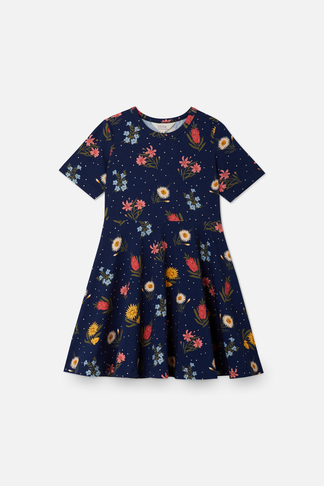 Princess Highway Kids - Mia Jersey Kids Dress - navy