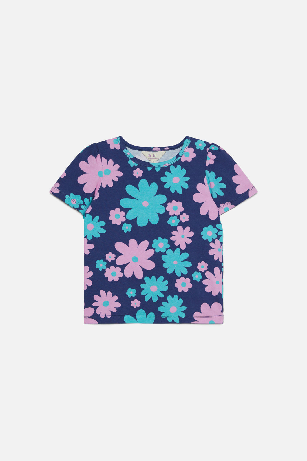 Princess Highway Kids - Floral Kids Tee - navy