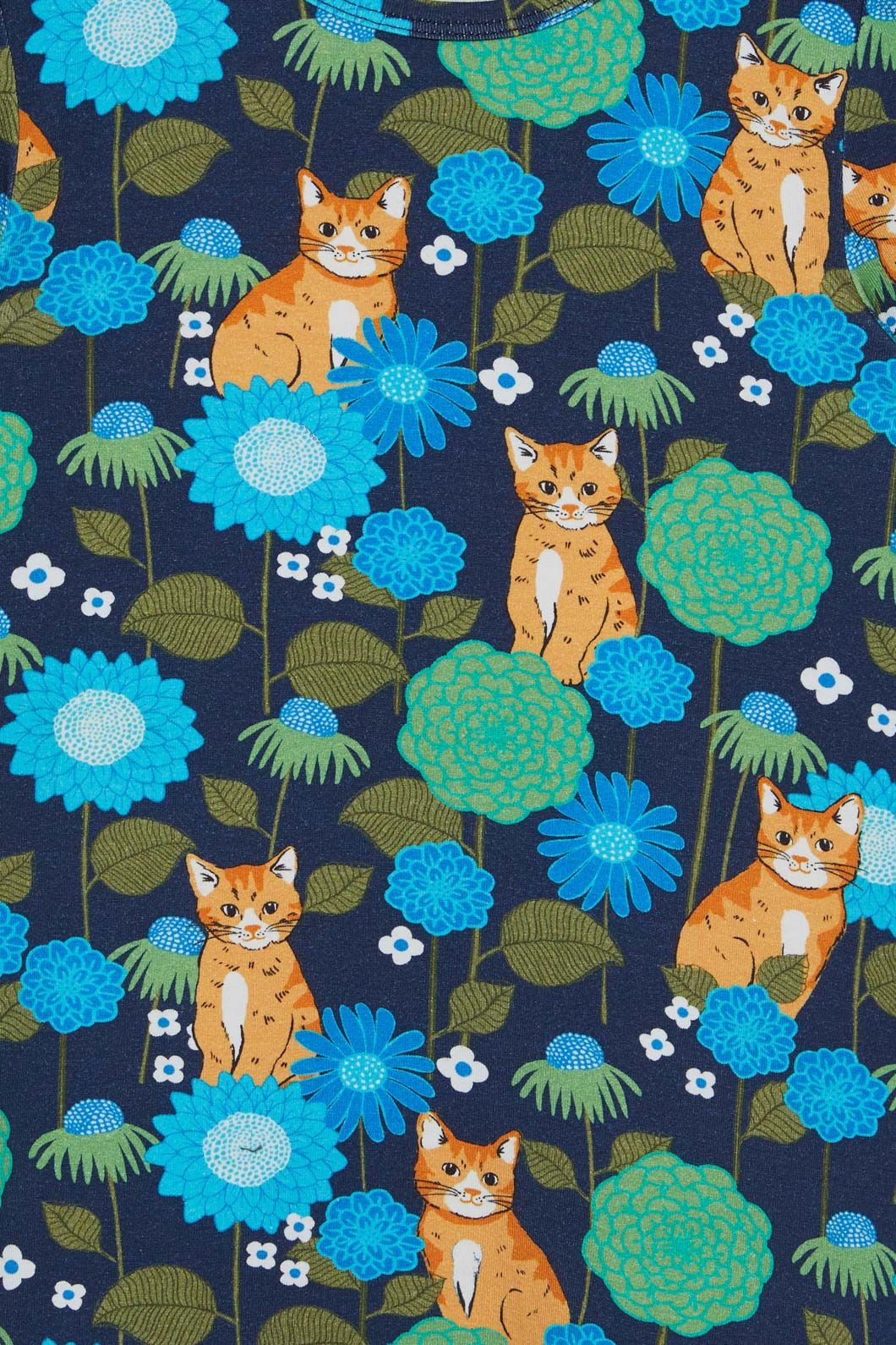 Princess Highway Kids - Meadow Cat Kids Dress - navy