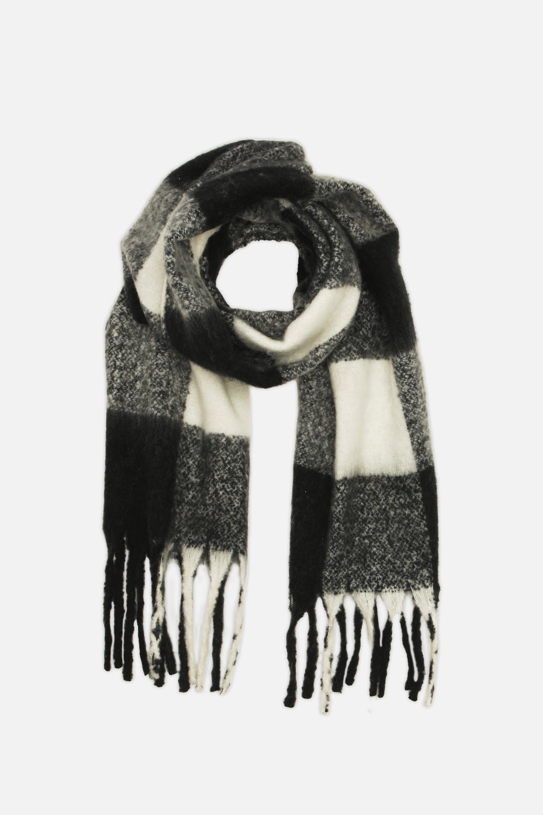 Princess Highway - Check Scarf - black